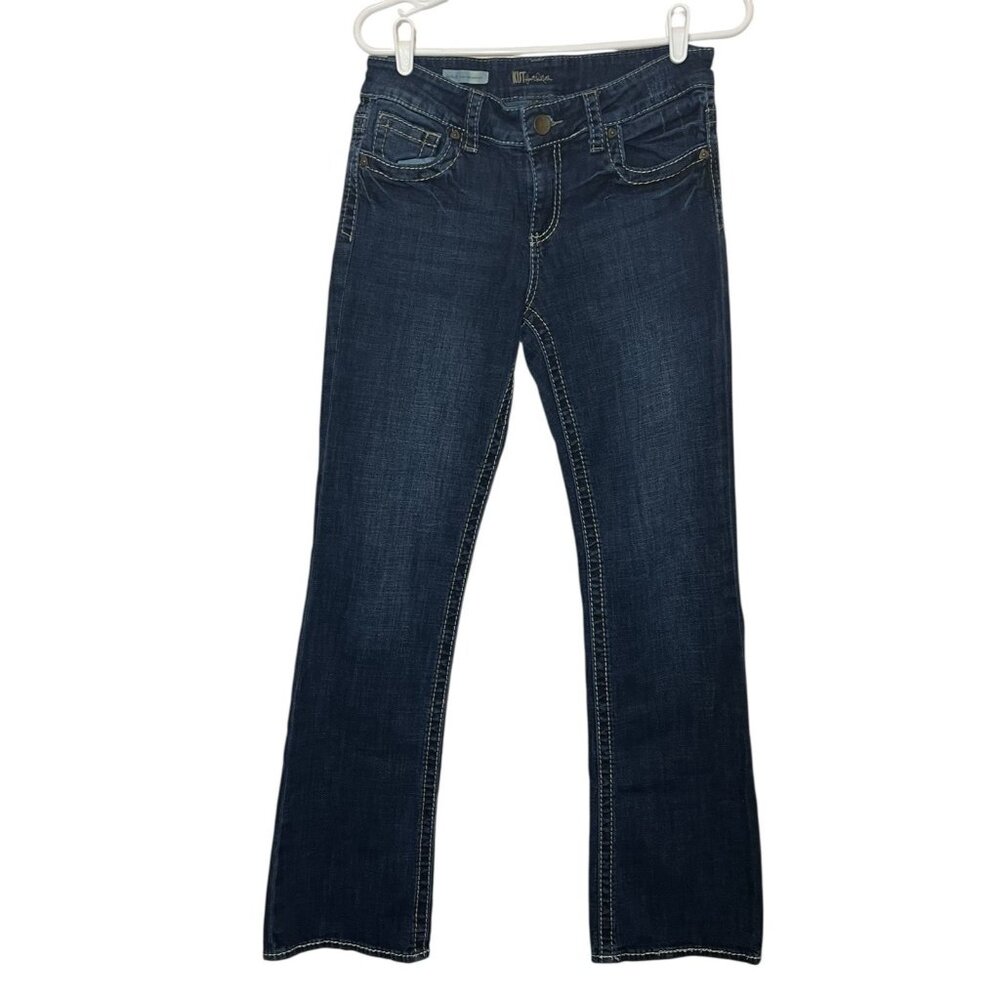 kut from the kloth Women’s Jeans Size 6 Natalie Bootcut Zipper Stretch Pockets - Picture 1 of 16